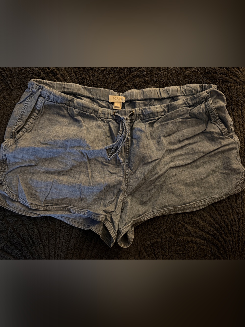 J Crew Light Denim Casual Drawstring Shorts
